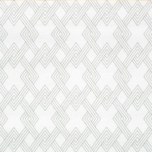 Hix Embroidered Paperweave Grey 5008950 by Schumacher Designer Wallpaper