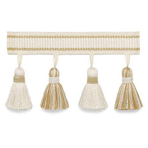 Merida Tassel Fringe Sand 63084 by Schumacher Designer Trim