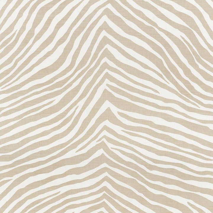 Iconic Zebra Natural 177442 by Schumacher Designer Fabric Happy Together 27.0" - Swanky Fabrics -