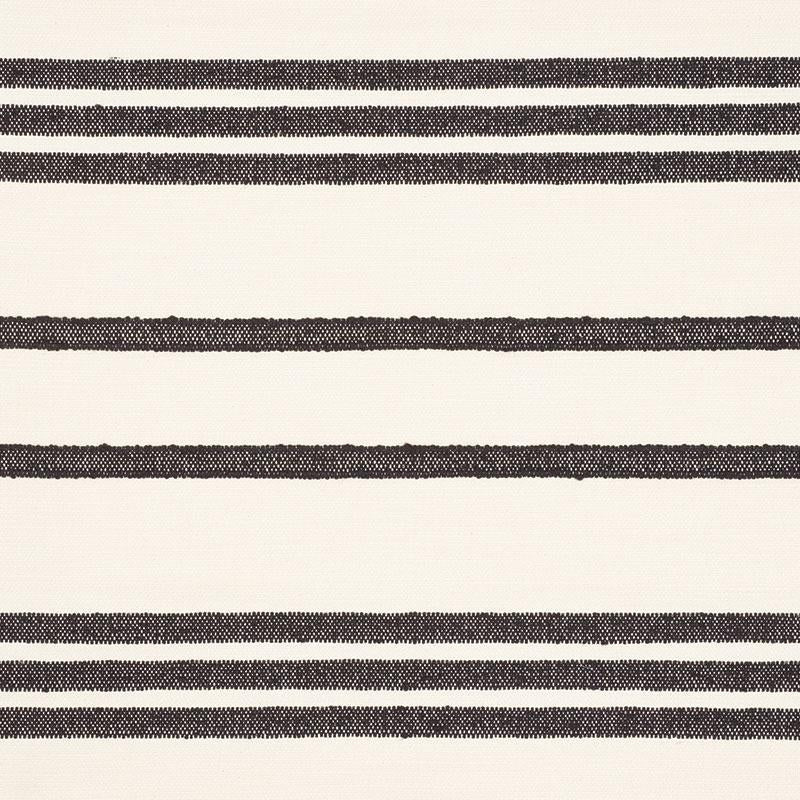 Dune Stripe Black 73290 by Schumacher Designer Fabric Au Naturel - Swanky Fabrics -