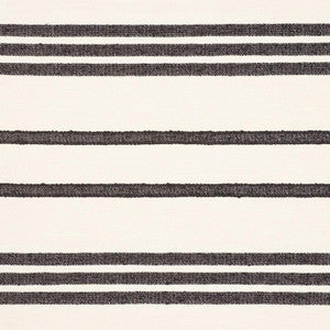 Dune Stripe Black 73290 by Schumacher Designer Fabric