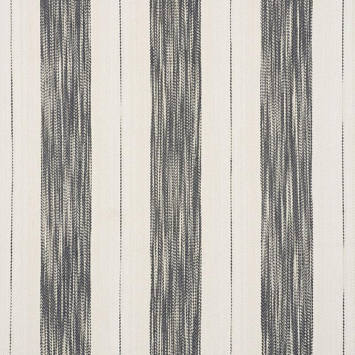 Arroyo Stripe Charcoal 73312 by Schumacher Designer Fabric Au Naturel 9.0" - Swanky Fabrics -