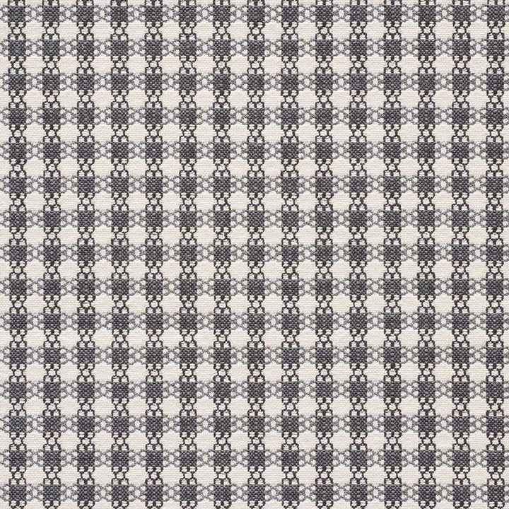 Checkmate Graphite 73432 by Schumacher Designer Fabric Happy Together 1.5" - Swanky Fabrics -