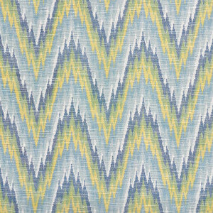 Ibiza Flamestitch Pool 73460 by Schumacher Designer Fabric