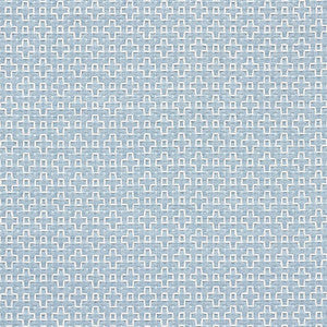 Scout Embroidery Sky 73563 by Schumacher Designer Fabric