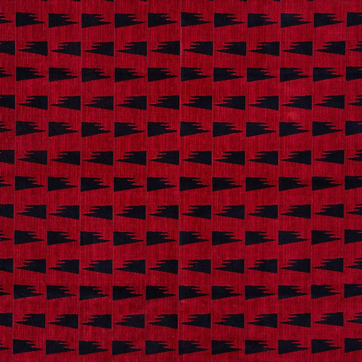 Tutsi Red 71221 by Schumacher Designer Fabric David Kaihoi 4.25" - Swanky Fabrics -