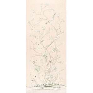 Chinois Palais Blush Conch 175041 by Schumacher Designer Fabric