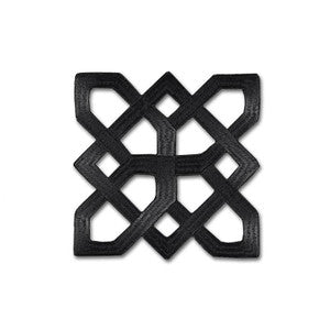 Shanghai Appliqu Noir 66112 by Schumacher Designer Trim