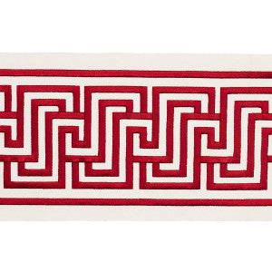 Labyrinth Tape Ruby 66141 by Schumacher Designer Trim
