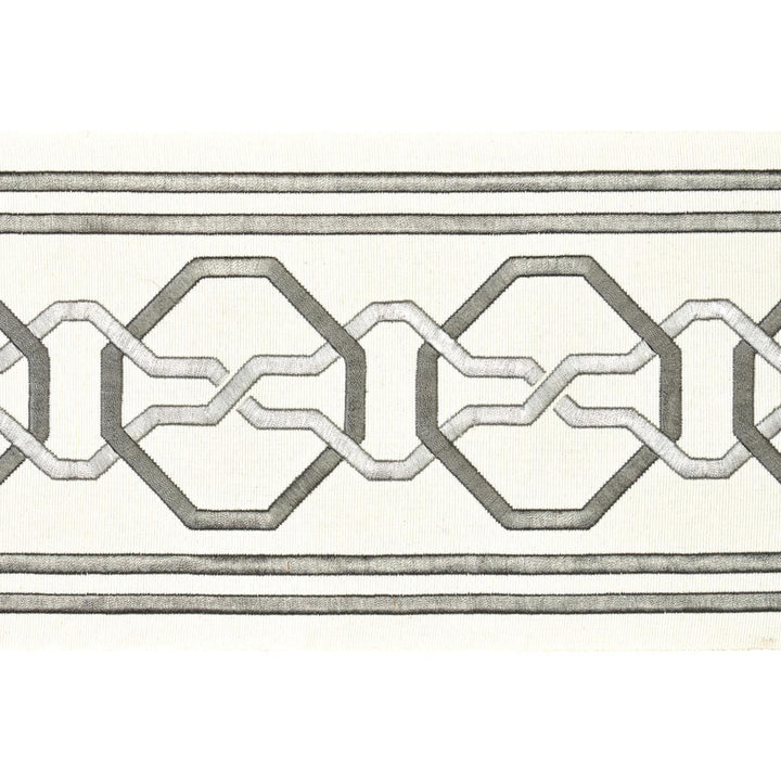 Malmaison Tape Swan 66151 by Schumacher Designer Trim Mary Mcdonald 3.75" - Swanky Fabrics -