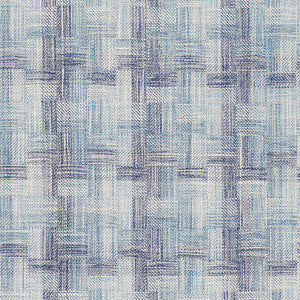 Boro Plaid Indigo 73740 by Schumacher Designer Fabric