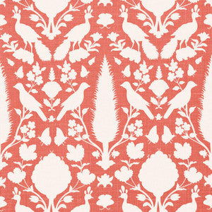 Chenonceau Coral 173564 by Schumacher Designer Fabric