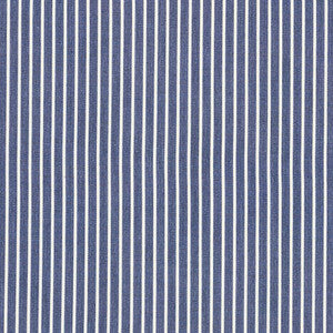 Edie Stripe Navy 71303 by Schumacher Designer Fabric