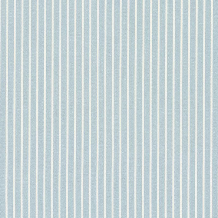 Edie Stripe Sky 71304 by Schumacher Designer Fabric Essentials: Classic Stripe - Swanky Fabrics -