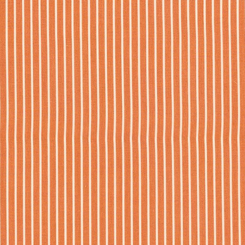 Edie Stripe Orange 71308 by Schumacher Designer Fabric Essentials: Classic Stripe - Swanky Fabrics -