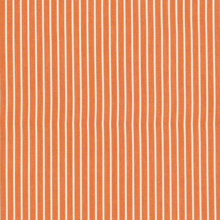 Edie Stripe Orange 71308 by Schumacher Designer Fabric Essentials: Classic Stripe - Swanky Fabrics -