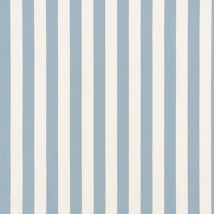 Andy Stripe Sky 71324 by Schumacher Designer Fabric Essentials: Classic Stripe 5.5" - Swanky Fabrics -