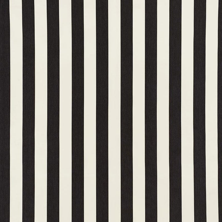Andy Stripe Black 71320 by Schumacher Designer Fabric Essentials: Classic Stripe 5.5" - Swanky Fabrics -