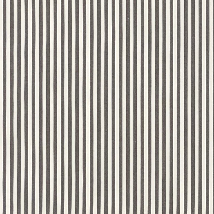 Brigitte Stripe Charcoal 71341 by Schumacher Designer Fabric Essentials: Classic Stripes - Swanky Fabrics -
