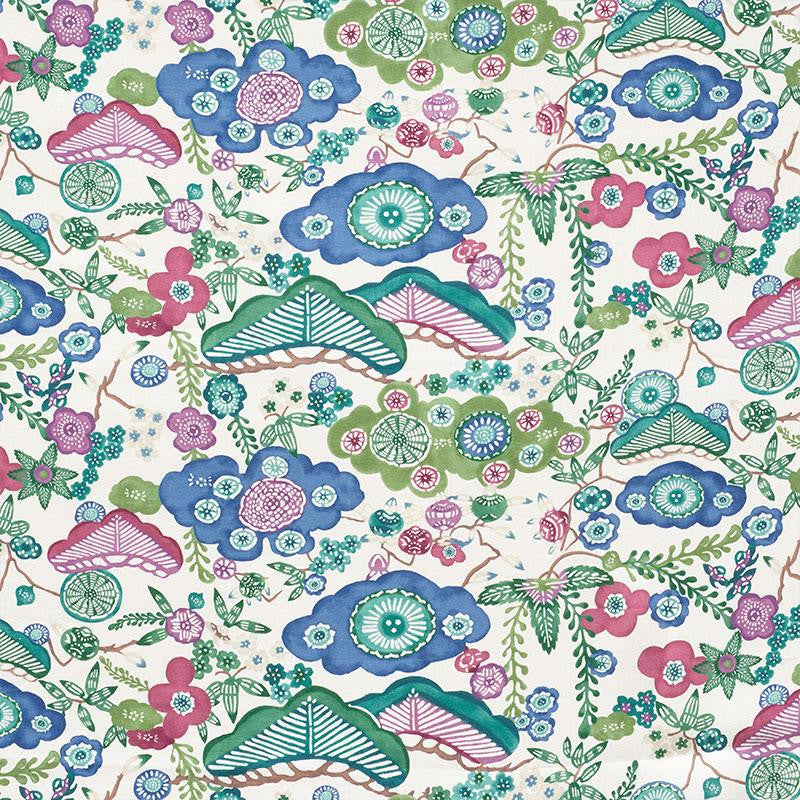 Yume Emerald 177011 by Schumacher Designer Fabric Mingei 27.0" - Swanky Fabrics -