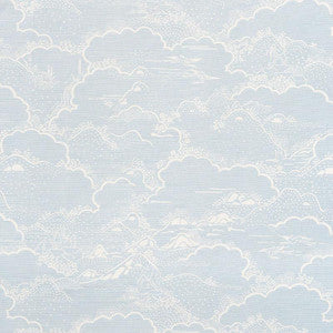 Kumo Village Sky 177521 by Schumacher Designer Fabric