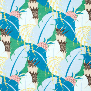 Ananas Peacock 177541 by Schumacher Designer Fabric