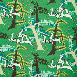 Antelopes Jade 177570 by Schumacher Designer Fabric