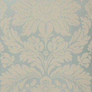 Anvers Damask Azure 66561 by Schumacher Designer Fabric