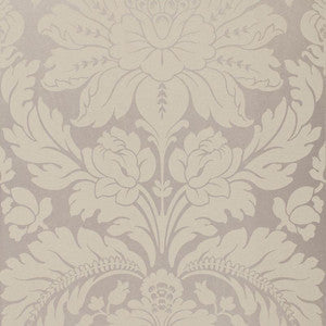 Anvers Damask Nickel 66562 by Schumacher Designer Fabric