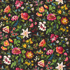 Avondale Floral Night Garden 175221 by Schumacher Designer Fabric