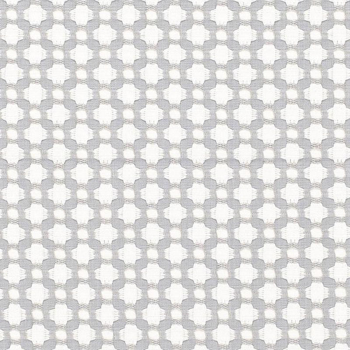 Betwixt Zinc/Blanc 65684 by Schumacher Designer Fabric Essentials: Small-Scale Upholstery 1.62" - Swanky Fabrics -