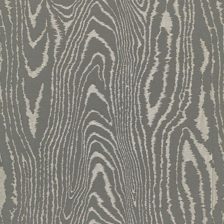 Faux Bois Moir Weave Charcoal 68831 by Schumacher Designer Fabric Chroma 27.5" - Swanky Fabrics -