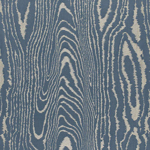 Faux Bois Moir Weave Midnight 68832 by Schumacher Designer Fabric