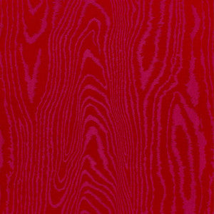 Faux Bois Moir Weave Rouge 68833 by Schumacher Designer Fabric