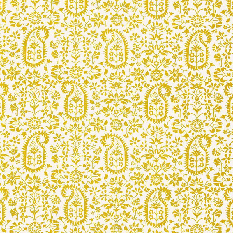 Kalika Paisley Print Citron 174863 by Schumacher Designer Fabric Chroma 18.0" - Swanky Fabrics -