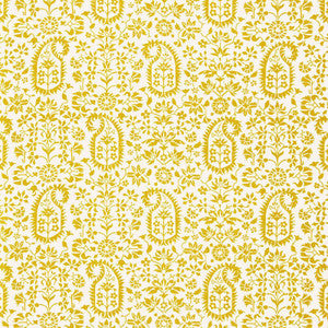 Kalika Paisley Print Citron 174863 by Schumacher Designer Fabric