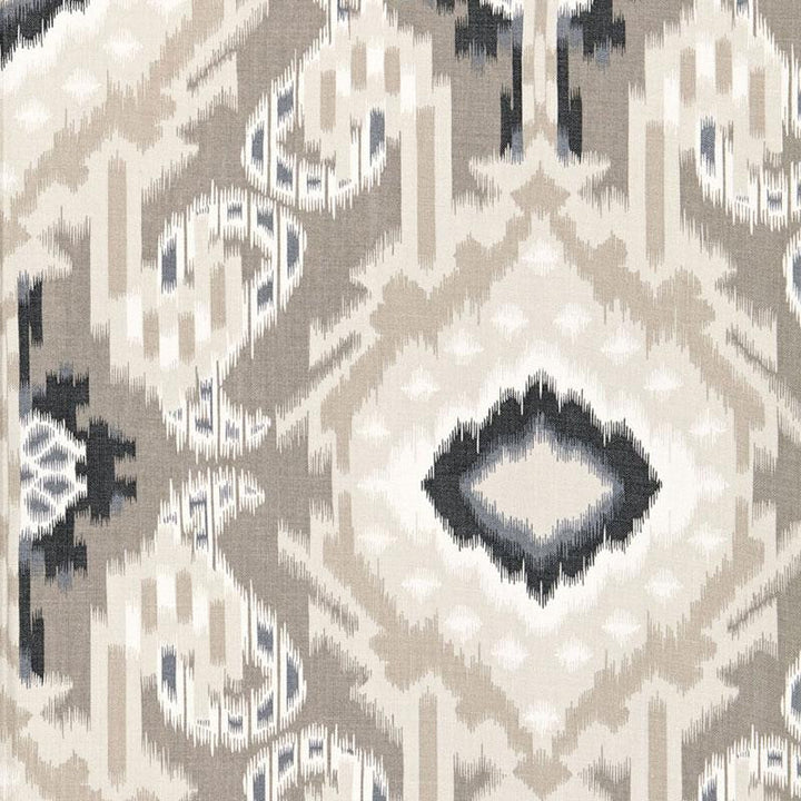 Kiribati Ikat Print Linen 174981 by Schumacher Designer Fabric Ottoman Chic 18.0" - Swanky Fabrics -