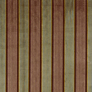 Lynton Velvet Stripe Black Plum 62702 by Schumacher Designer Fabric