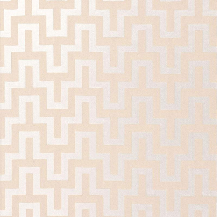 Maubray Weave Nickel 66550 by Schumacher Designer Fabric Courtrai 6.62" - Swanky Fabrics -