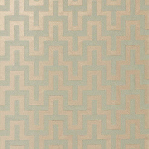 Maubray Weave Aqua 66551 by Schumacher Designer Fabric
