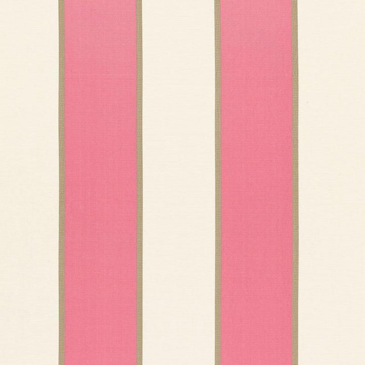 Montebello Stripe Berry 64785 by Schumacher Designer Fabric Chroma 9.12" - Swanky Fabrics -
