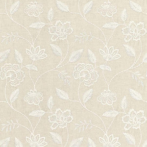 Penelope Embroidery Linen 68761 by Schumacher Designer Fabric