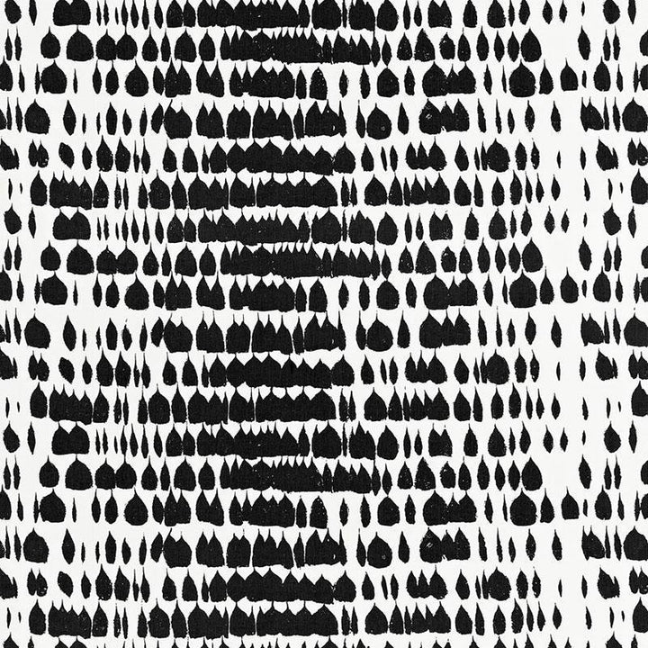 Queen Of Spain Black 175200 by Schumacher Designer Fabric Exuberant Prints 48.0" - Swanky Fabrics -