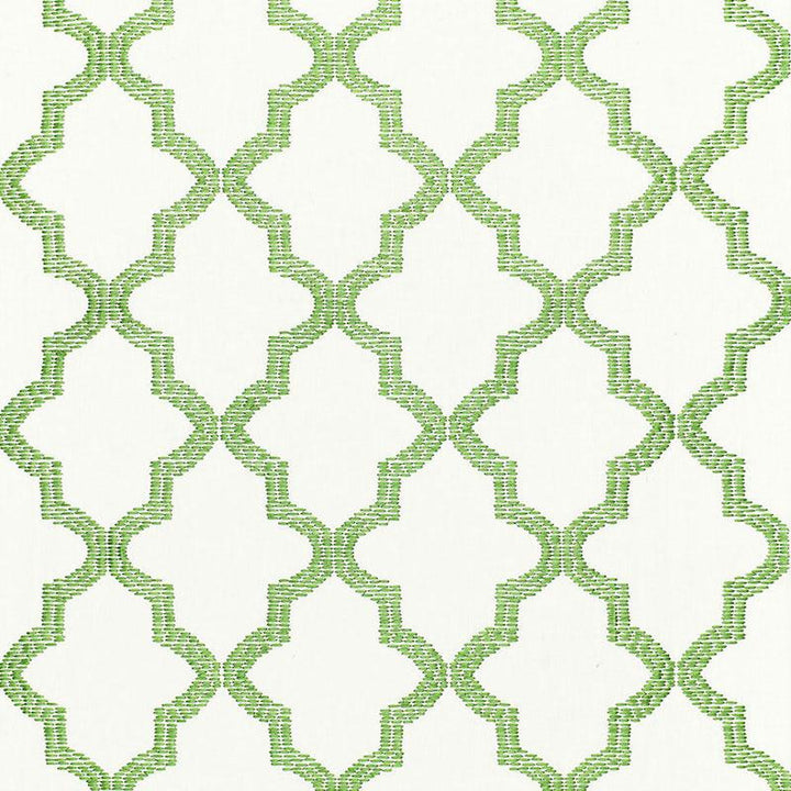 Tangier Embroidery Grass 68341 by Schumacher Designer Fabric Chroma 3.5" - Swanky Fabrics -