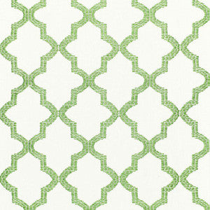 Tangier Embroidery Grass 68341 by Schumacher Designer Fabric
