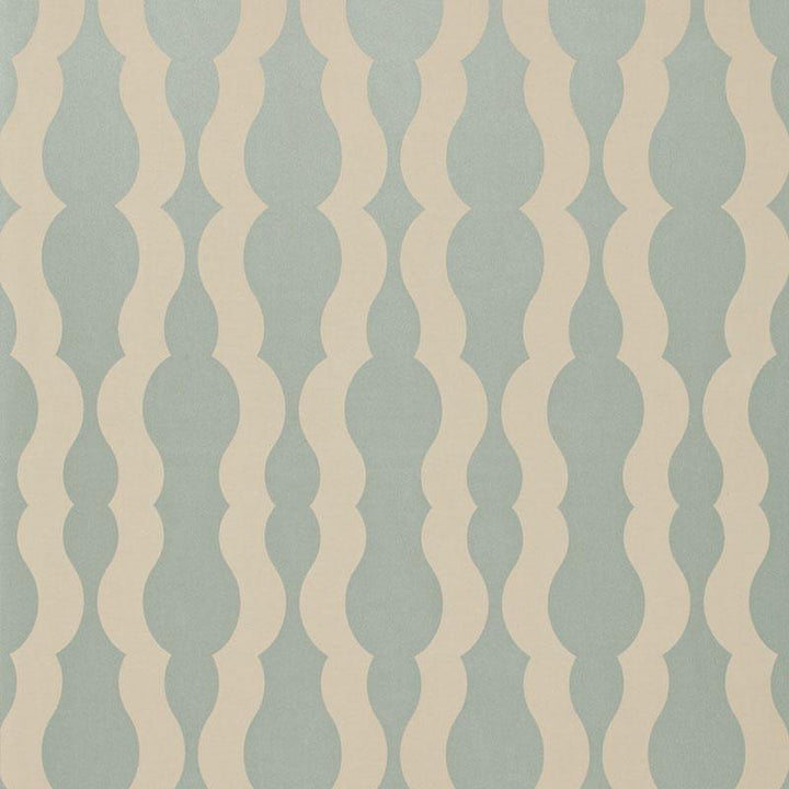 Villeroux Weave Azure 66572 by Schumacher Designer Fabric Courtrai 6.88" - Swanky Fabrics -