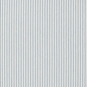 Wellfleet Ticking Stripe Ocean 66021 by Schumacher Designer Fabric