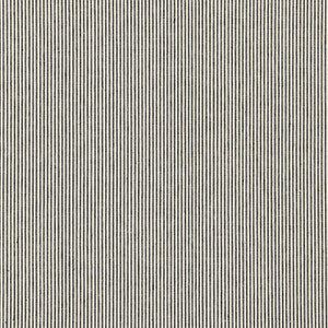 Wesley Ticking Stripe Ebony 65981 by Schumacher Designer Fabric