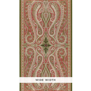 Pasha Paisley Pomegranate 5006601 by Schumacher Designer Wallpaper