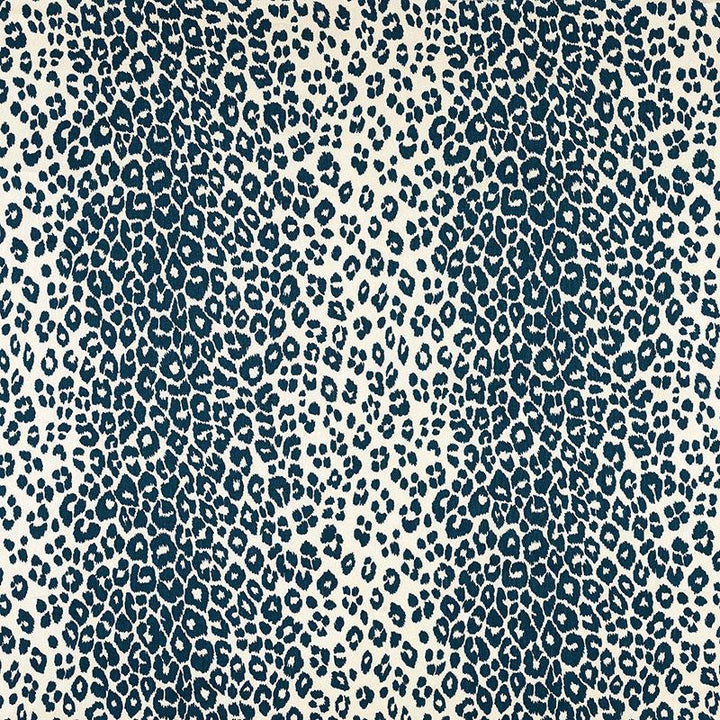 Iconic Leopard Ink 175720 by Schumacher Designer Fabric Animal Prints & Wovens 26.5" - Swanky Fabrics -